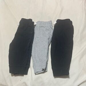 Carter's Toddler Sweatpants 3-Pack in Black & Gray